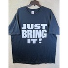 Vtg The Rock Wwe Wwf T-shirt Mens 2xl Black Just Bring It Brahma Bull 2000 Anvil