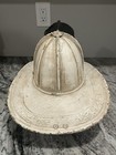 Antique Leather Cairns Fire Helmet Sea Cliff Ny Chief Helmet Metal Badge L  k