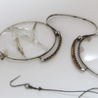 19th Century Saldana Antique Mirrors Nose Clamp Vintage Chevedos Glasses