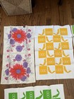 Vtg Tea Towel By Vera Neumann Floral Mod 70s Lot Of 4