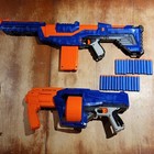 Lot Of 2 Nerf N-strike Elite Blaster Toy Guns Includes 27 Soft Darts 