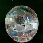 Robert W  Stephan Paperweight  Art Glass  Iridecent  3 1 2   1993