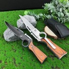 8 75    Wood Tactical Spring Assisted Open Blade Folding Pocket Knife  With Light