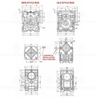 Nmrv030 Worm Gearbox Reducer 5 1 10 1 20 1 30 1 50 1 For Nema 23 Stepper Motor