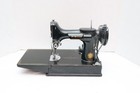 Vintage 1955 Singer Featherweight Sewing Machine 221 W case   Peddle Antique