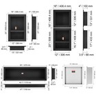 Vevor Shower Niche 4x16x16 4x16x50in Single double three Shelf Wall-inserted