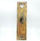 Antique Brass Ornate Door Plate Pull Door Exterior Handle Plate Large 13 1 2  