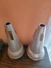 Two Leblanc Vacchiano Trumpet Straight Mutes Silver Tone Aluminum