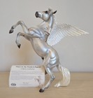Breyer Traditional Model Horse Mythical Pegasus  1304 Silver 2007 Prize W  Coa