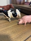 Vintage Farm Animal Figurines  Breyer  Holstein  Pigs  Cow - Read
