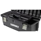 Resin Tool Organizer Storage Box With Blue Accents Black Tool Case For Workshop
