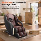 Full Body 4d Zero Gravity Massage Chair Recliner Sl Track With Heat  Airbags