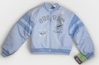 Lilo   Stitch Bomber puffer Jacket Girls Size M  8  Blue Quilted