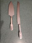 Vintage Sheffield England Forged Stainless Steel Wedding Cake Server   Knife Set