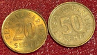2-high Grade 1992 Estonia 20   50 Senti Coin-dec863
