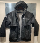 Delta Airlines  cabin Experience  Employee L Reflective Rain Coat Black Full Zip