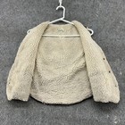 Vintage Shearling Vest Mens Small Brown Genuine Suede Leather Sherpa Lined 90s