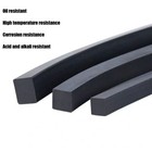 Fluororubber Square Seal Strip Fluorine Rubber Seal Cord Gasket Width 4 - 30 Mm