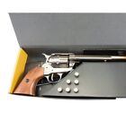 Denix M1873 Non-firing Revolver Replica Box Set Nickel Finish 7-inch Barrel  New