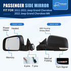 Right Side Mirror For 2011-2021 Jeep Grand Cherokee  11pins Black 