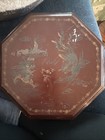 Antique Asian Octagon Box Very Old With Some Scrapes