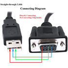 6ft Rs232 Db9 9pin Female To Usb 2 0 A Male Serial Cable Adapter Converter Cord