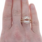 Yellow Gold Diamond Enhancer Wedding Band - 14k Baguette  50ctw Wrap Jacket Ring