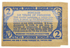 Vintage 1952 Portage Wisconsin Centenary Two Wooden Nickels Note 100 Anniversary