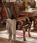 New Traditional Cherry Brown 9pcs Dining Room Table Chairs Set Icai - Low Stock