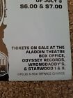 Vintage Concert Poster Chuck Mangione Las Vegas Aladdin Theater July 1977 Rare