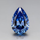 Certified 3 Ct Natural Pear Cut Blue Diamond D Grade Vvs1   1 Free Gift