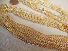 Vintage Nos Lot Of 12 Lightweight Gold Tone Chain Link 24 necklaces N9