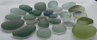 Genuine Beach Sea Glass Dark   Light Grey Lot Surf Tumbled Rare 