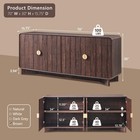 Modern Buffet Cabinet With Storage  70  Large Sideboard Cabinet brown