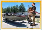 Heavy Duty Boat Trailer Steps With Safety Handle Non-slip Surface For Trailers