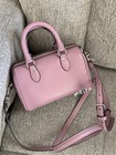 Nwt Coach Mini Rowan Crossbody Satchel In Pebbled Leather Cw328 Silver jasmine