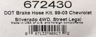 Russell 672430 Stainless Brake Hose Line Kit 1999-05 Chevy Silverado C1500 4wd