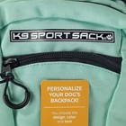 K9 Sport Sack Plus 2 Backpack Pet Carrier With Storage Size Medium Mint