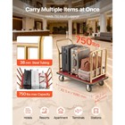 Uimoso Hotel Luggage Cart 750 Lbs With 6 In Rubber Wheels For Hospitality Use