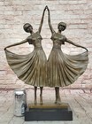 Signed Large chiparus two Russian Dancer Bronze Sculpture Art Nouveau Statue  art
