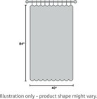Sheer Curtains 84 Inch Long Grey 2 Panel Set Light Filtering Window Drapes Style