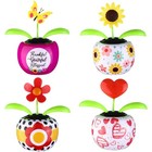 Solar Dancing Butterfly Toy - Colorful Solar-powered Animated Bobblehead Decor F