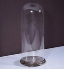 18  Tall Antique Round French Blown Glass Dome Display Case