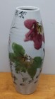 Colorful Vintage Chinese Porcelain Large Vase With Poem 13    Tall Stunning Piece