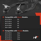 A-premium 2 X Front Outer Tie Rod Ends  Compatible With Honda Civic 2012-2015  A