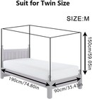 4 Corner Mosquito Net For Bed  Twin Size Insect Protection Netting   Ultra Fine