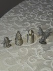 Lot Of 4 Pewter Castel  Wizard And Gargoyle