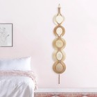 Dahey Macrame Hat Hangers Rack For Wall Cowboy Organizer Brown