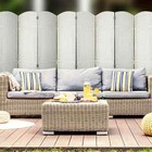 White 8 Panel 6 Ft  Tall Double Hinged Foldable Panel Room Divider
