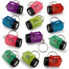 48 Mini Flashlight Keychains Assorted Neon Colors Party Favor Toys  4 Dozen 